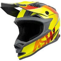 Capacete ASW Fusion Hubble - Amarelo/Laranja/Cinza