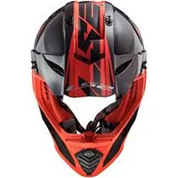 Capacete LS2 MX437 Fast Roar - Preto/Vermelho